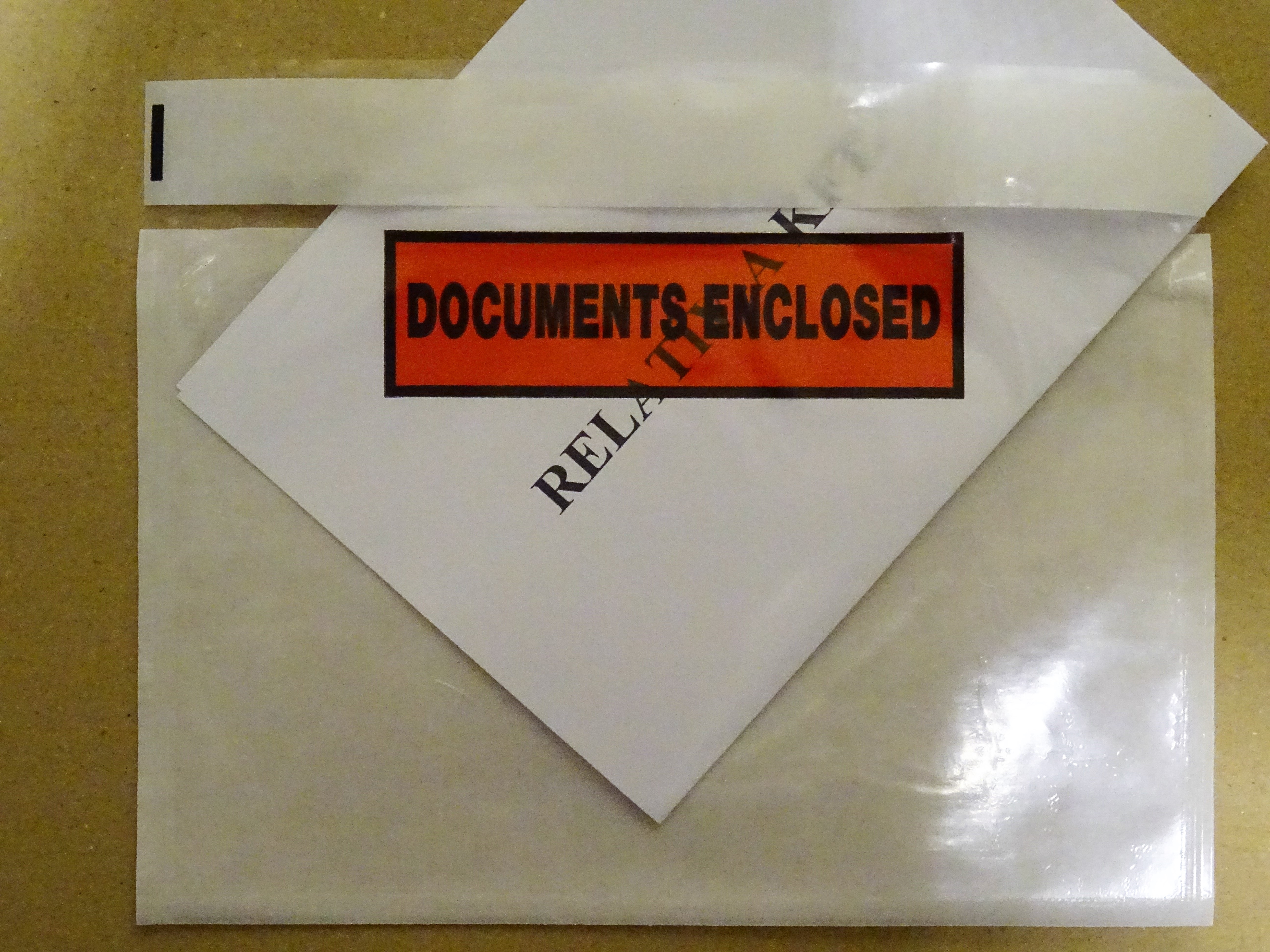 Docufix Dokufix A6 "Documents enclosed" csomagkísérő tasak